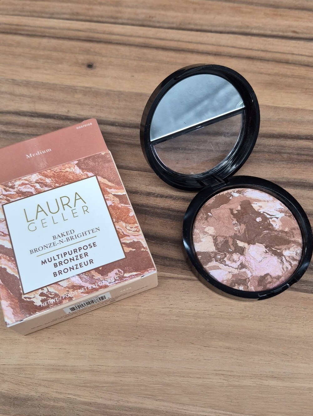 Laura Geller Baked Bronze-N-Brighten Multi-purpose Bronzer: Medium, .32oz, NIB - Picture 9 of 12